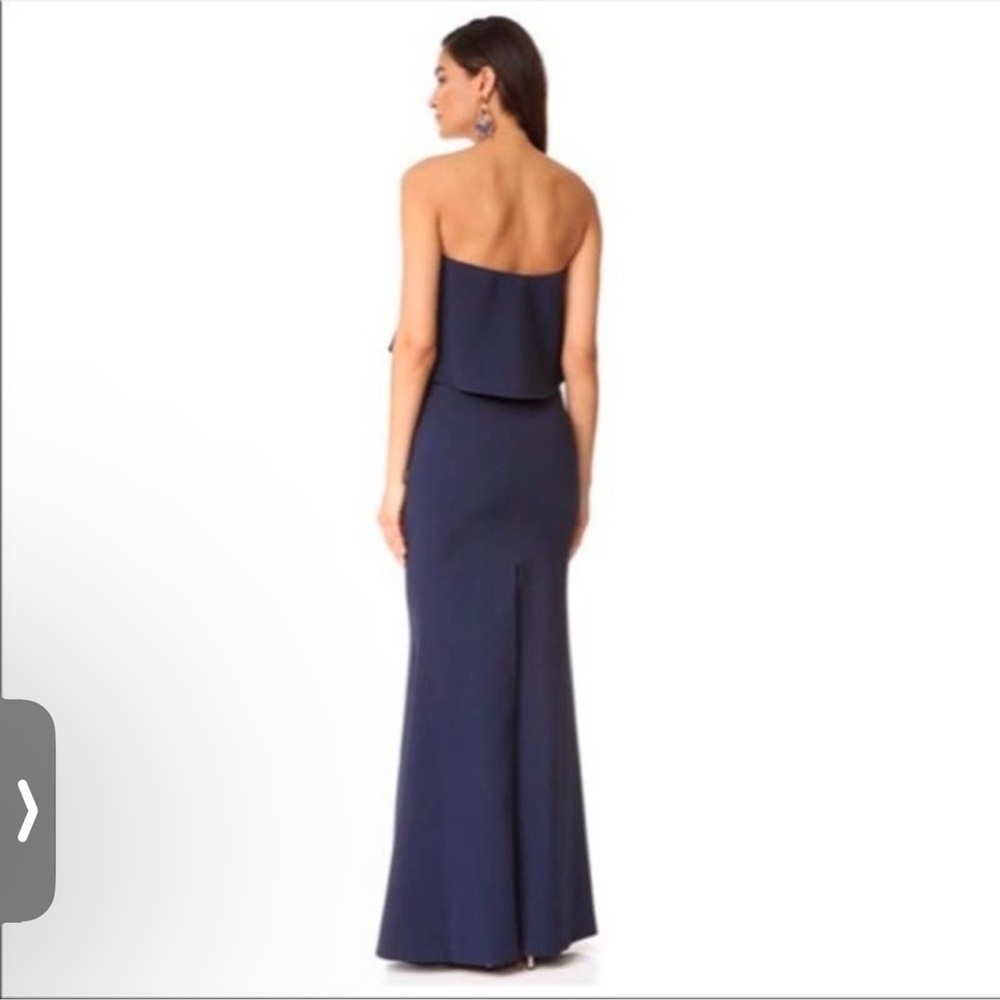 NWT Likely Navy Driggs Gown Strapless Maxi Dress Size 8 - Picture 3 of 12